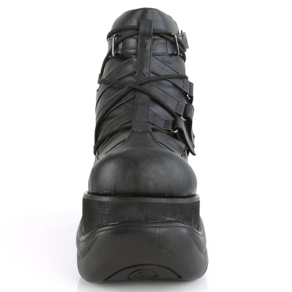 Platform Men's Gothic Ankle Boots - Picture 2 of 5